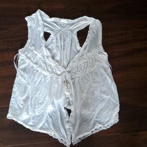 Charlotte Russe sleeveless cardigan